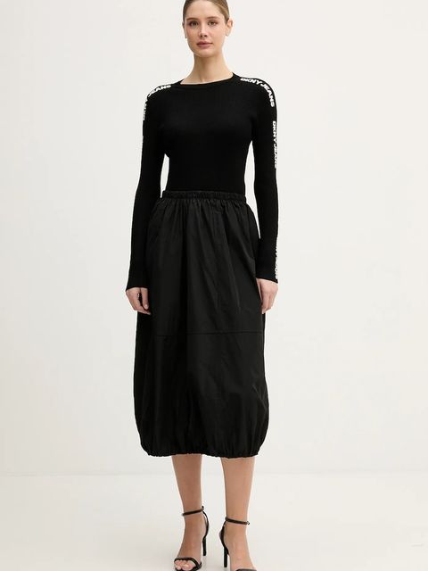 Dkny sweter damski kolor czarny lekki DJ6R0104