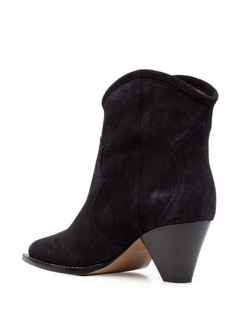 ISABEL MARANT Darizo pointed-toe suede boots - Black - zdjęcie produktu nr 2
