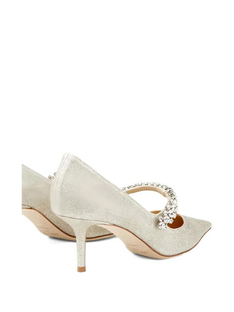 Jimmy Choo 65mm Bing crystal-embellished pumps - Gold - zdjęcie produktu nr 2