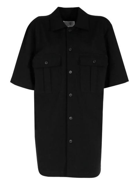 MM6 Maison Margiela short-sleeve pocket dress - Black - zdjęcie produktu nr 1