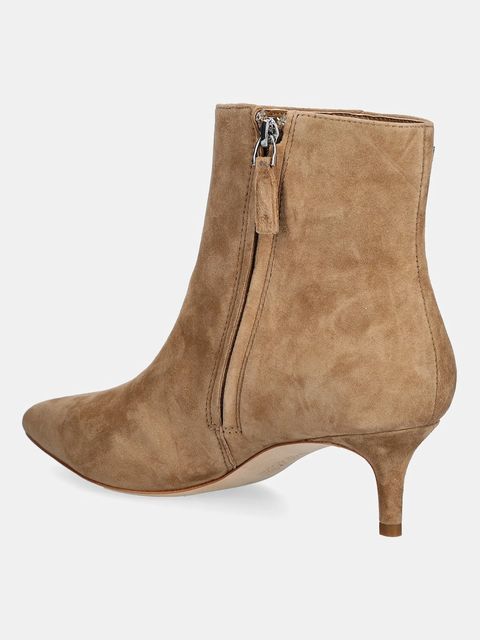 Lauren Ralph Lauren botki zamszowe Mckay Bt Hl damskie kolor beżowy na szpilce 802967779003 - zdjęcie produktu nr 2