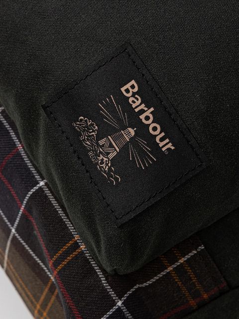 Barbour plecak Field Wax kolor zielony duży gładki UBA0714