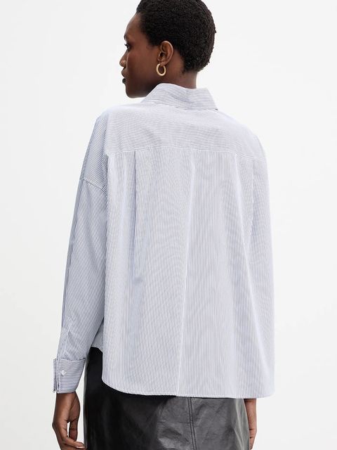 Weekend Max Mara koszula bawełniana ARTURO damska kolor granatowy relaxed z kołnierzykiem klasycznym 2525116042600