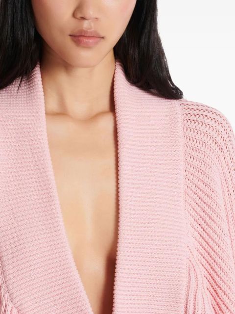 Balmain balloon-sleeve sweater - Pink