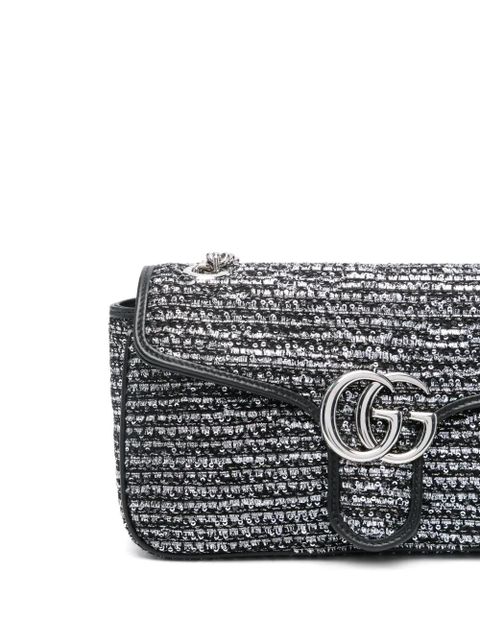 Gucci small GG Marmont shoulder bag - Black