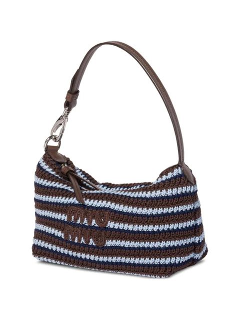 Miu Miu crochet pouch - Brown
