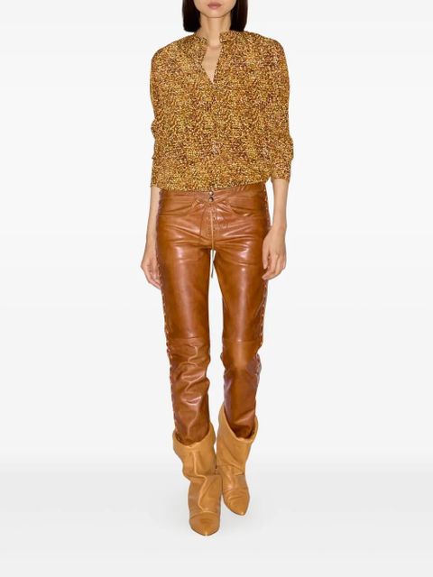 ISABEL MARANT Cyerra trousers - Brown