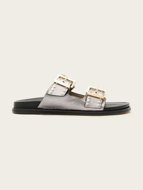 AllSaints klapki skórzane Magda Stud Sandal
