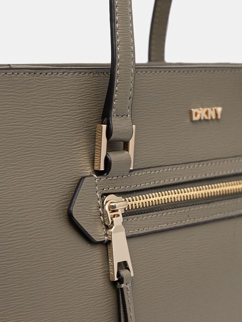 Dkny torebka skórzana kolor zielony R42A3E20