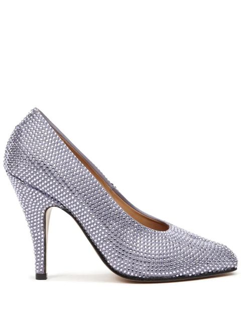 Maison Margiela Tabi 110mm rhinestone-embellished pumps - Purple - zdjęcie produktu nr 1
