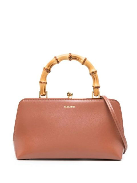 Jil Sander Goji Square bamboo mini bag - Brown - zdjęcie produktu nr 1