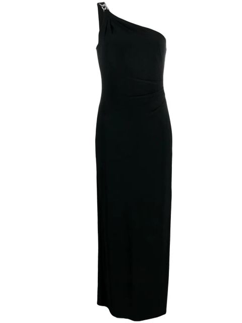 Lauren Ralph Lauren one-shoulder midi dress - Black - zdjęcie produktu nr 1