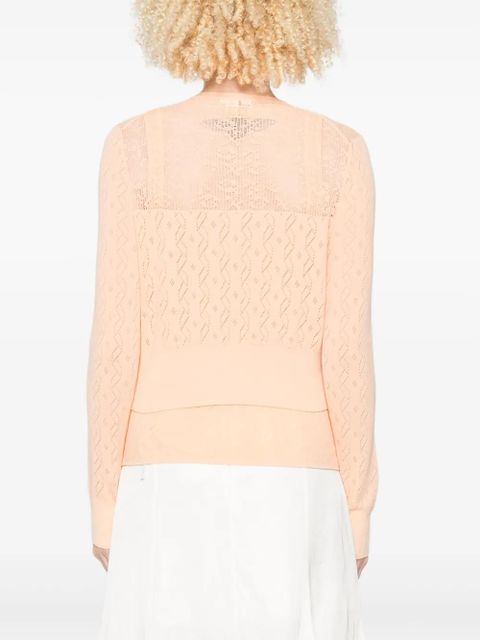 Chloé cotton cardigan and top set - Orange