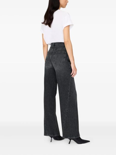 ANINE BING Brie cotton jeans - Black