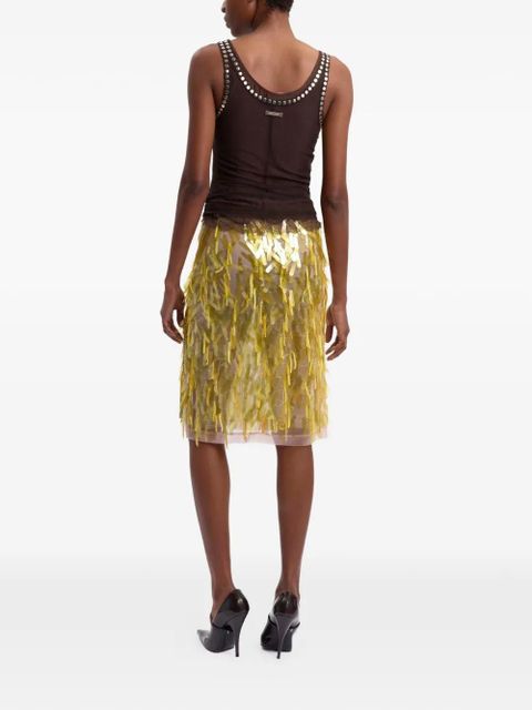 16Arlington Emilia midi skirt - Yellow