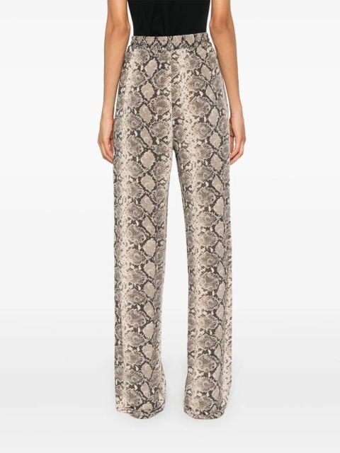 Marine Serre python-print trousers - Neutrals - zdjęcie produktu nr 2