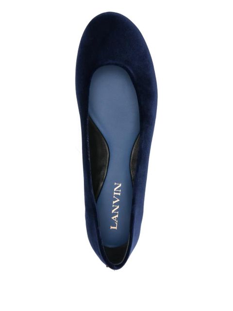 Lanvin round ballet flats - Blue