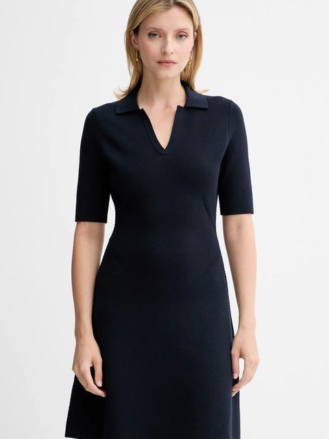 BOSS sukienka kolor granatowy mini rozkloszowana 50542876 - zdjęcie produktu nr 1