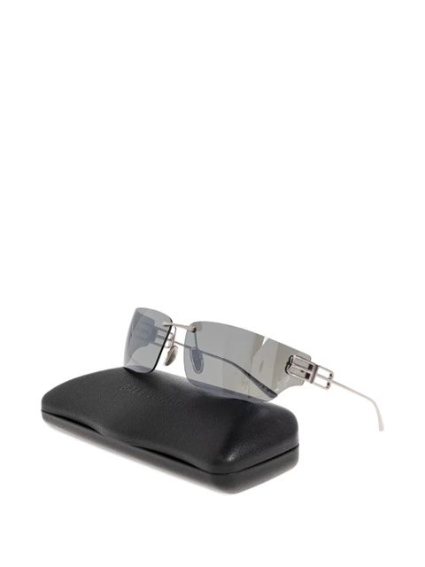 Balenciaga Eyewear rimless square sunglasses - Grey