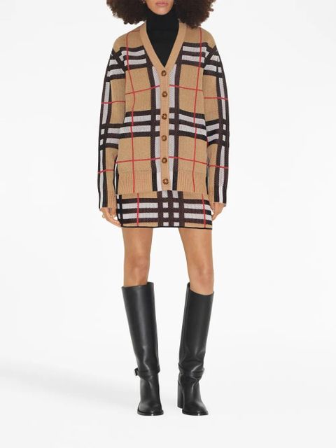 Burberry Vintage Check V-neck cardigan - Neutrals - zdjęcie produktu nr 2