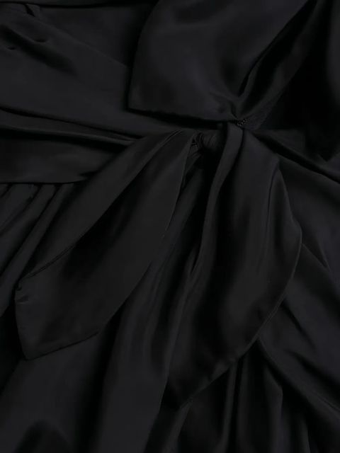 ZIMMERMANN Aster tie-detail midi dress - Black