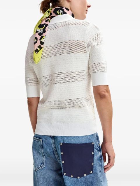 Essentiel Antwerp bow-embellishment polo top - White