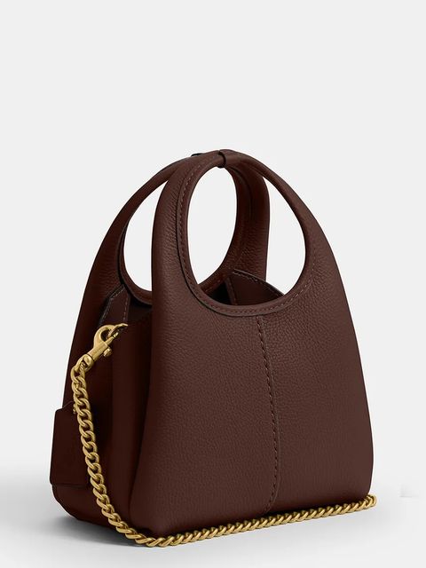 Coach torebka skórzana Lana 19 kolor brązowy CCY32