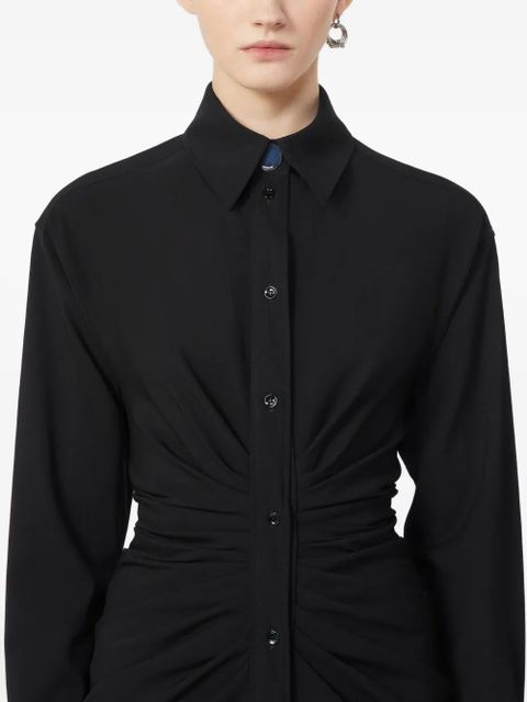 Sportmax button-cuff shirred dress - Black