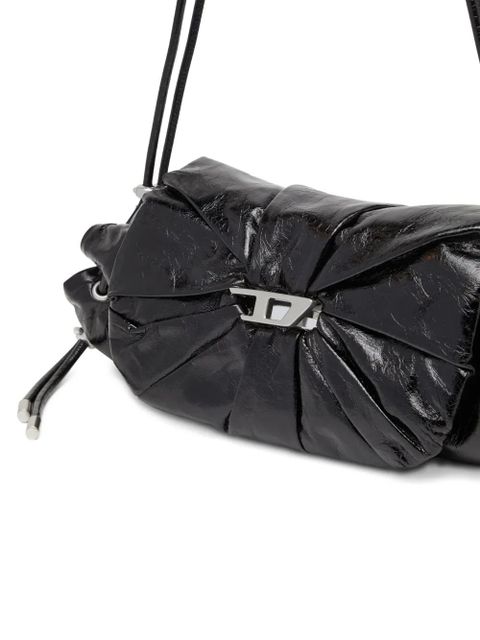 Diesel small Scrunch-D shoulder bag - Black