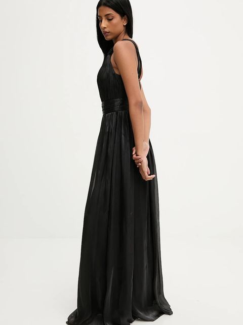 Answear.LAB sukienka kolor czarny maxi rozkloszowana - zdjęcie produktu nr 2