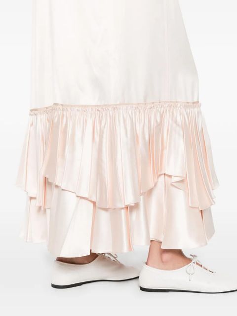 Jil Sander ruffled slip dress - Pink