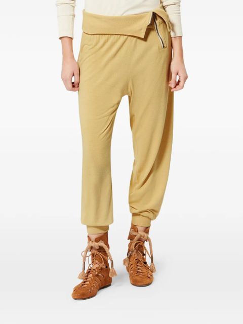 ISABEL MARANT Tydie zip-details trousers - Neutrals