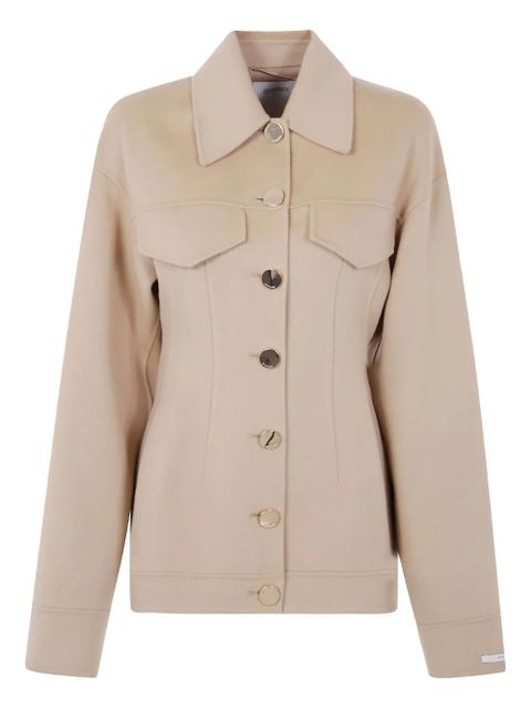 Sportmax button-fastening flap-pocket jacket - Neutrals - zdjęcie produktu nr 1