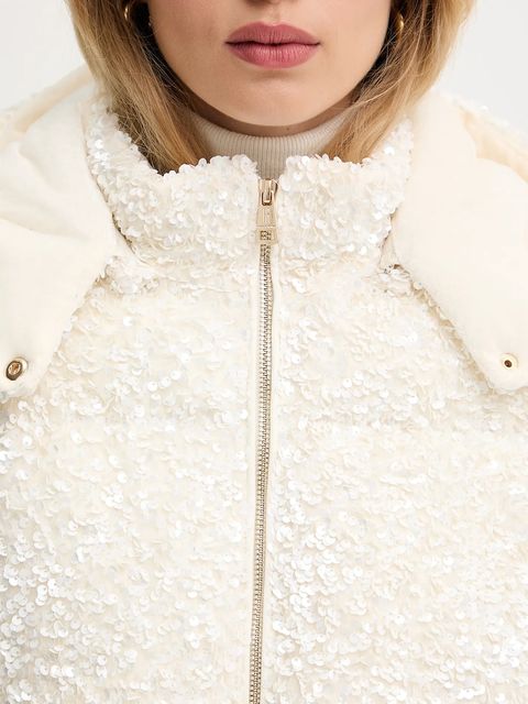 Fracomina kurtka kolor beżowy zimowa FP25WC3009O429N6