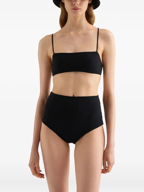 Jil Sander embroidered monogram bikini bottom - Black - zdjęcie produktu nr 1