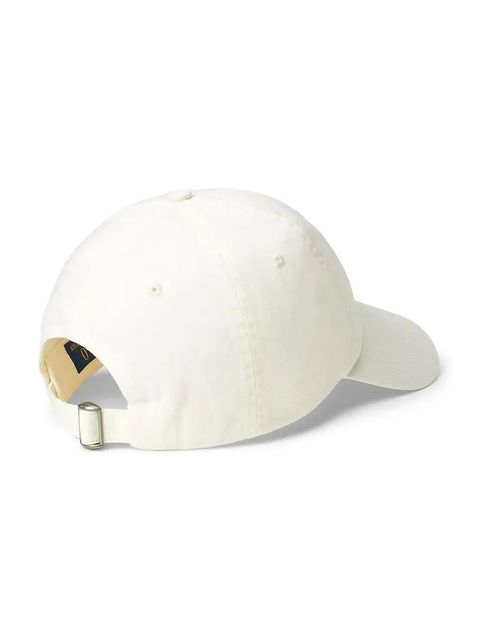 Polo Ralph Lauren czapka z daszkiem bawełniana kolor biały gładka 211967360