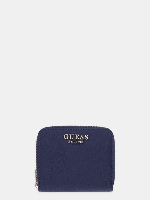 Guess portfel LAUREL damski kolor granatowy SWBG74 59137
