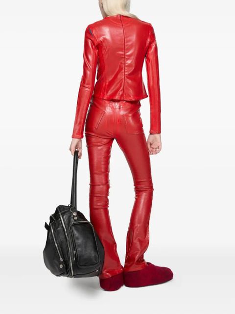 Acne Studios latex flared trousers - zdjęcie produktu nr 2