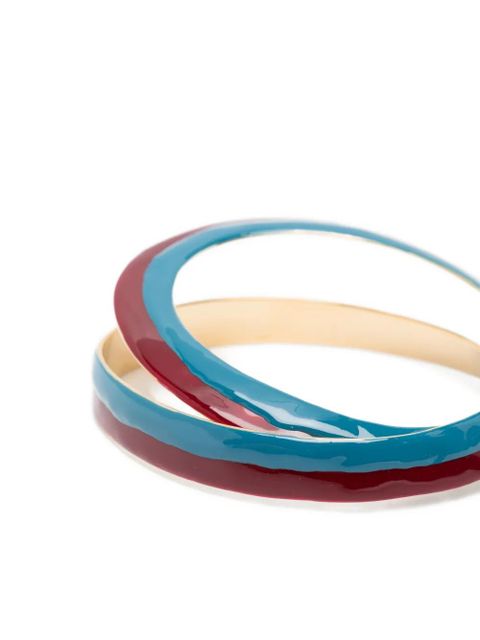 Marni enamel spiral bracelet - Blue