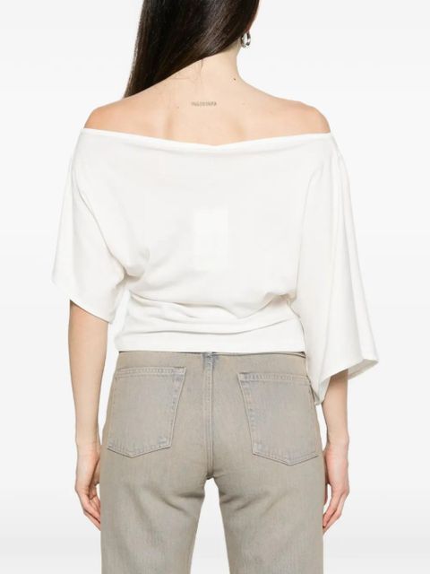 MISBHV Holywood Baby draped top - White