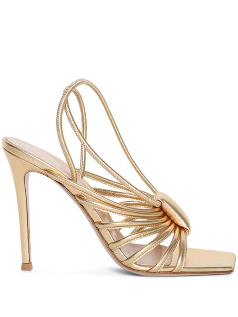 Gianvito Rossi Hellen 105mm strappy sandals - Gold - zdjęcie produktu nr 1