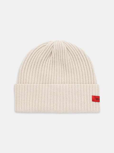 MAX&Co. czapka wełniana kolor beżowy 2526576057200 - zdjęcie produktu nr 1