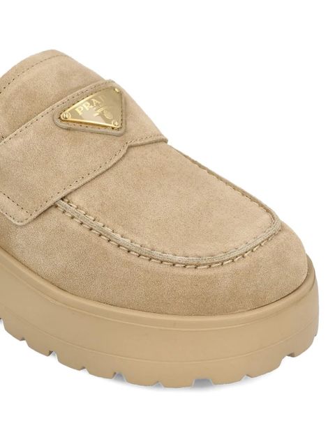 Prada 45mm logo-plaque mules - Neutrals - zdjęcie produktu nr 2