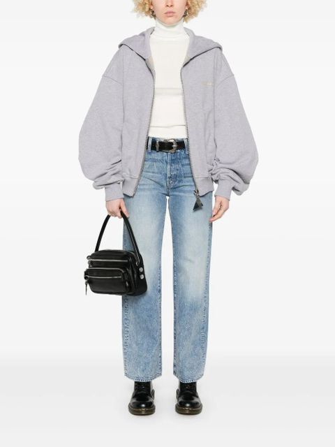 RE/DONE ribbed roll-neck top - White