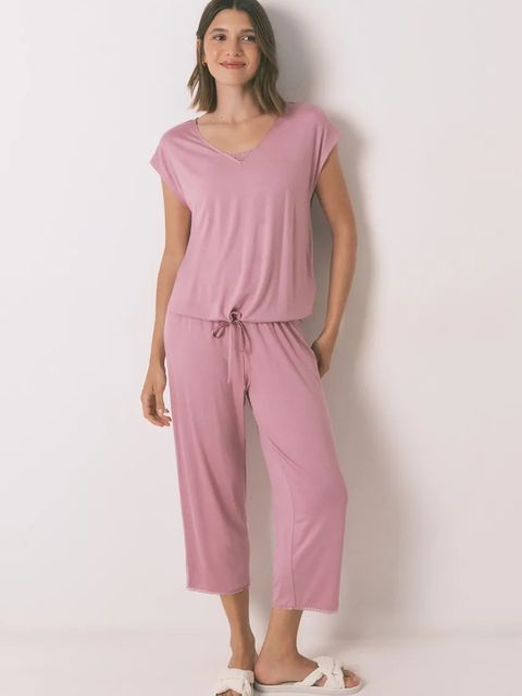 women'secret piżama damska kolor różowy 3592425 - zdjęcie produktu nr 1