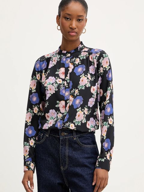 Morgan koszula damska kolor czarny regular ze stójką COLIE.F - zdjęcie produktu nr 1