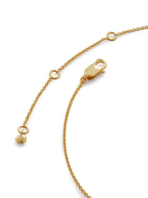 Monica Vinader alphabet F-pendant necklace - Gold