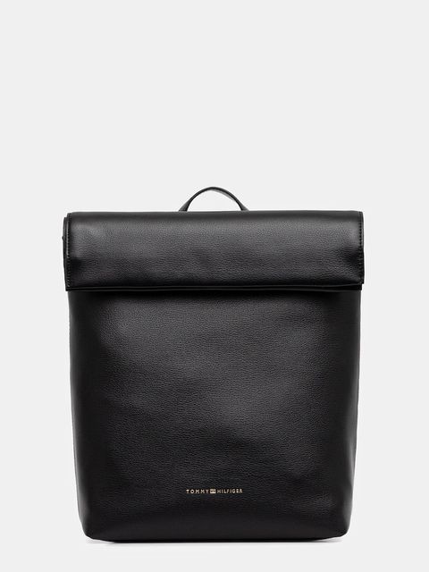 Tommy Hilfiger plecak damski kolor czarny duży gładki AW0AW17654 - zdjęcie produktu nr 1