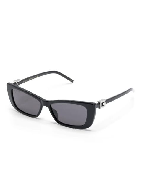 Gucci Eyewear logo-plaque sunglasses - Black - zdjęcie produktu nr 2