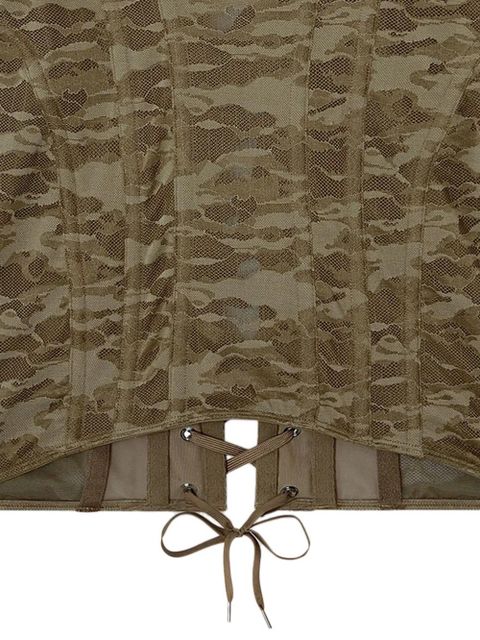 Diesel x Savage x Fenty camo corset - Brown